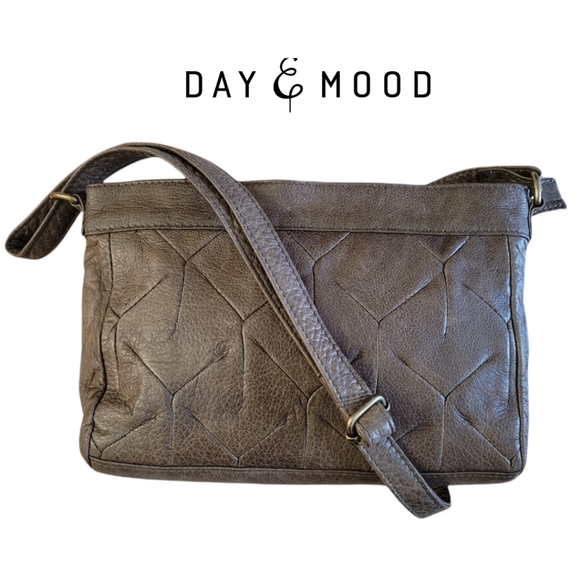 Day & Mood Small Leather Crossbody Bag - Picture 1 of 8